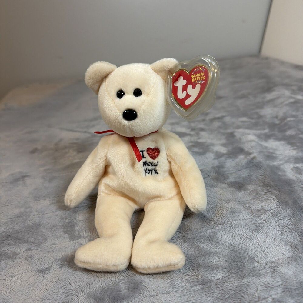 Ty Beanie Baby - I LOVE NEW YORK the Bear (NY Exclusive) MWMTs Plush Stuffed Toy